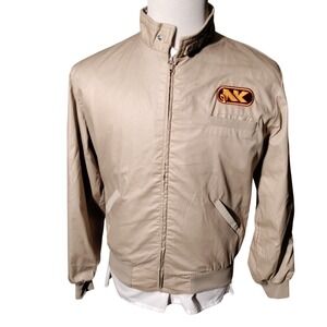 Northrup King Tan Jacket with Lining K - Brand USA No Size Tag - Imperfect Vtg